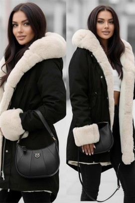 LEILUSHA BLACK kabát