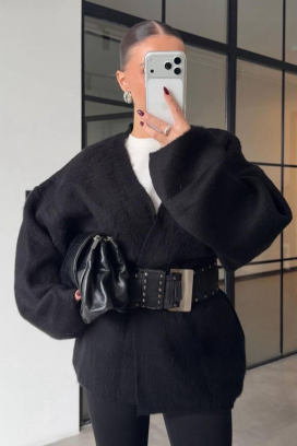 VILONZANA BLACK kardigán