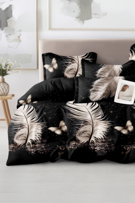 FETERA 200x220 cm elegáns, négyrészes ágyneműgarnitúra, elegáns, négyrészes hálószoba szett