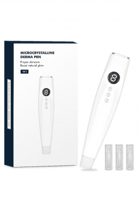 DERMA PEN elektromos arckezelő készülék masszázs funkcióval és LED fénnyel, 9 intenzitási fokozattal