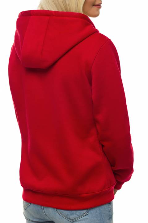 PELOTA RED női kapucnis kardigán, Szín: piros, IVET.HU - A te online butikod.