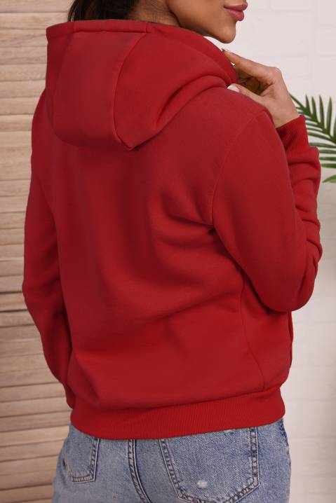 POLLY RED kapucnis pulóver, Szín: piros, IVET.HU - A te online butikod.