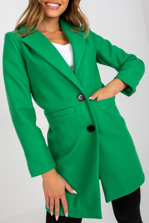 YOLINDA GREEN kabát, Szín: zöld, IVET.HU - A te online butikod.