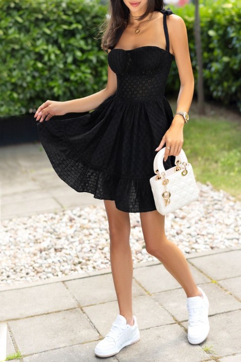 SAHERTA BLACK ruha, Szín: fekete, IVET.HU - A te online butikod.