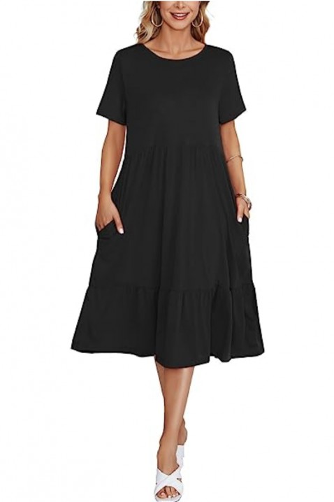 KIARSA BLACK ruha, Szín: fekete, IVET.HU - A te online butikod.