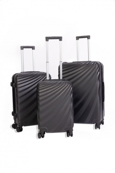 NEGIN BLACK három bőröndből álló készlet, Szín: fekete, IVET.HU - A te online butikod.