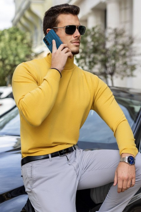 NERINO YELLOW férfi pulóver, Szín: sárga, IVET.HU - A te online butikod.