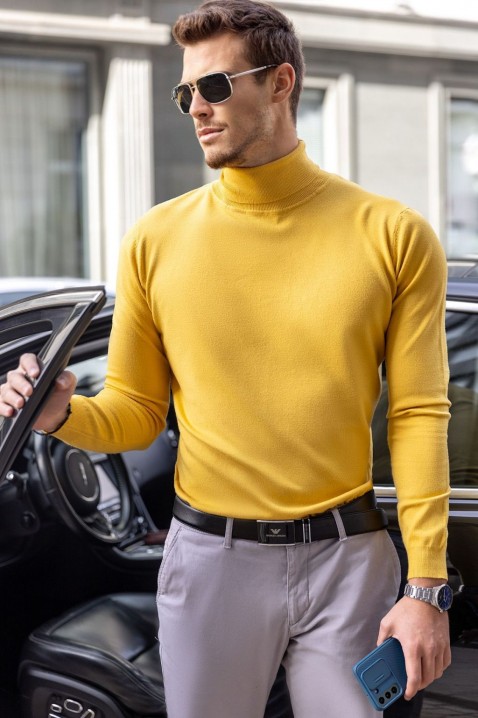 NERINO YELLOW férfi pulóver, Szín: sárga, IVET.HU - A te online butikod.