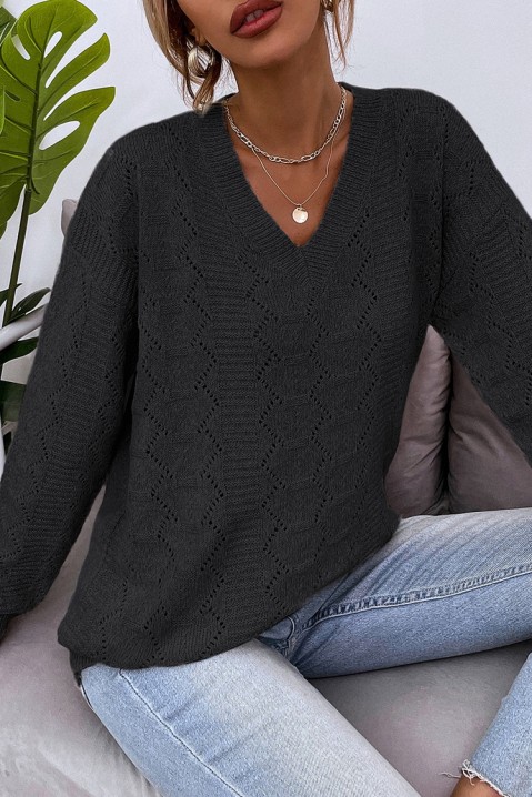 MENARELA BLACK pulóver, Szín: fekete, IVET.HU - A te online butikod.