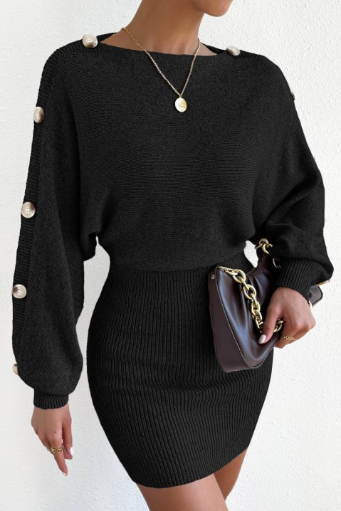 BORELESA BLACK ruha, Szín: fekete, IVET.HU - A te online butikod.