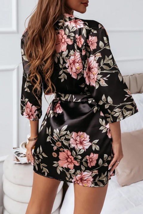 TOLZERA BLACK szett pizsamával és köntössel, Szín: fekete, IVET.HU - A te online butikod.