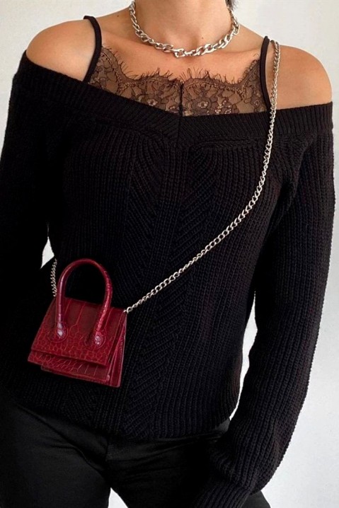 PONANSA BLACK pulóver, Szín: fekete, IVET.HU - A te online butikod.