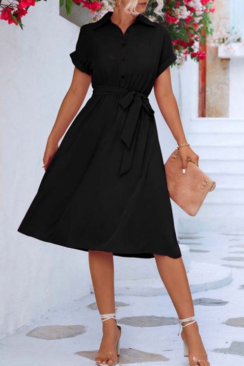 MELINTA BLACK ruha, Szín: fekete, IVET.HU - A te online butikod.