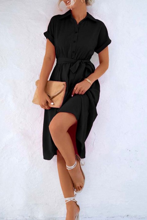 MELINTA BLACK ruha, Szín: fekete, IVET.HU - A te online butikod.