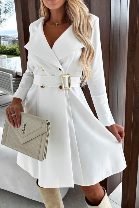 PEPTINA WHITE ruha, Szín: fehér, IVET.HU - A te online butikod.