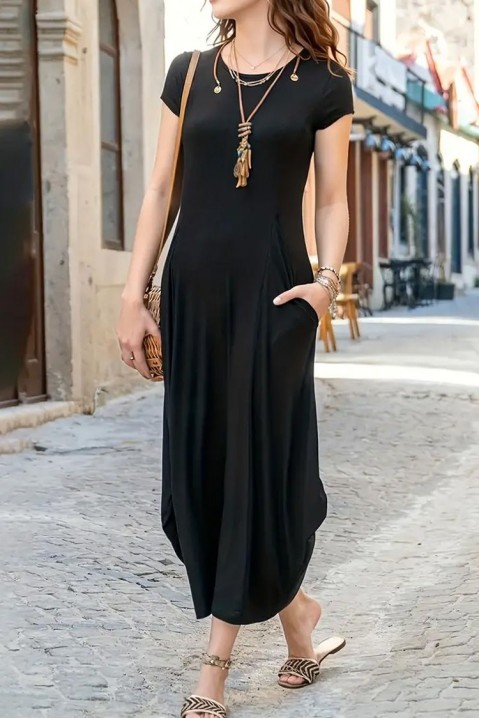 DELSENA BLACK ruha, Szín: fekete, IVET.HU - A te online butikod.