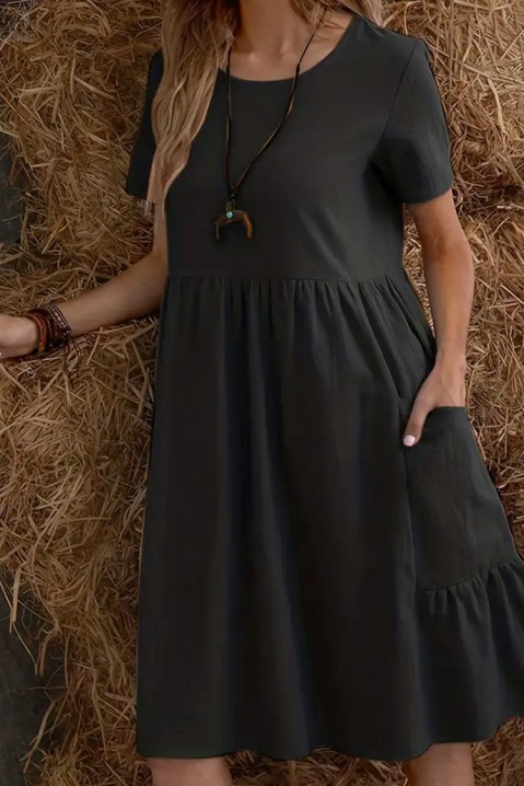 KOMERFA BLACK ruha, Szín: fekete, IVET.HU - A te online butikod.