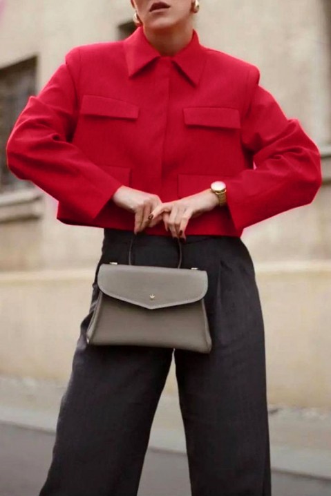 JOLINTA kabát, Szín: piros, IVET.HU - A te online butikod.