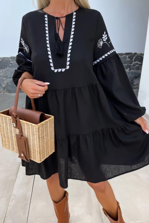 ZIODEFA BLACK ruha, Szín: fekete, IVET.HU - A te online butikod.