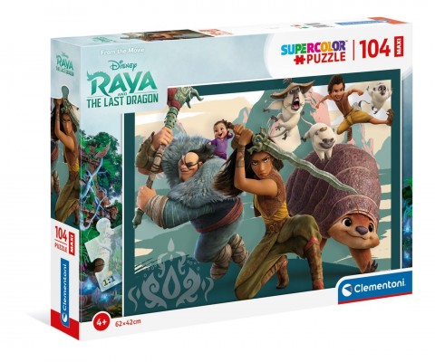 Clementoni gyerek puzzle 104 maxi darabbal - Raya és az utolsó sárkányIVET.HU - A te online butikod.