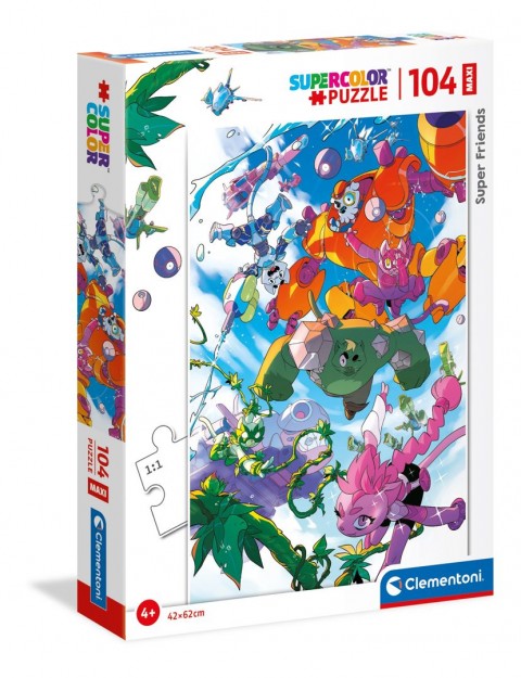 Clementoni gyerek puzzle 104 maxi darabbal - Szuper barátok (2. változat)IVET.HU - A te online butikod.