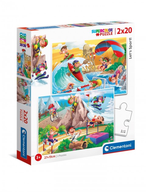 Clementoni gyerek puzzle 2 x 20 darabos - SportidőIVET.HU - A te online butikod.