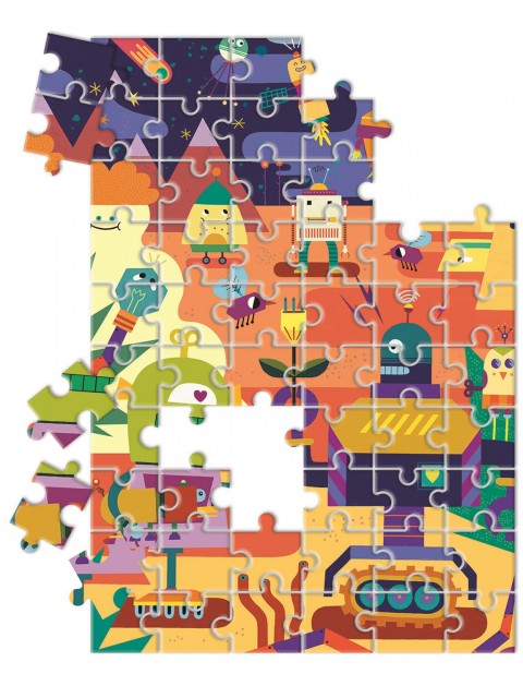 Clementoni 60 darabos világító puzzle - Színes robotokIVET.HU - A te online butikod.