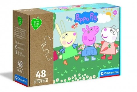 Clementoni gyerek puzzle 3 x 48 darabos - Peppa malacIVET.HU - A te online butikod.