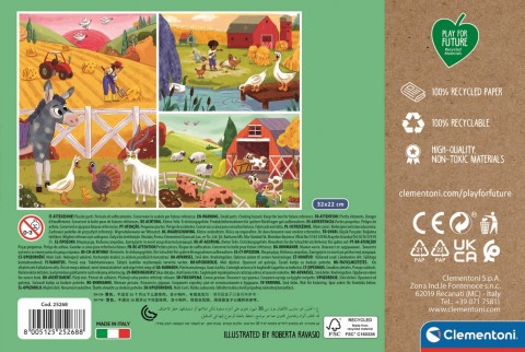 Clementoni gyerek puzzle 3 x 48 darabos - A mezőnIVET.HU - A te online butikod.