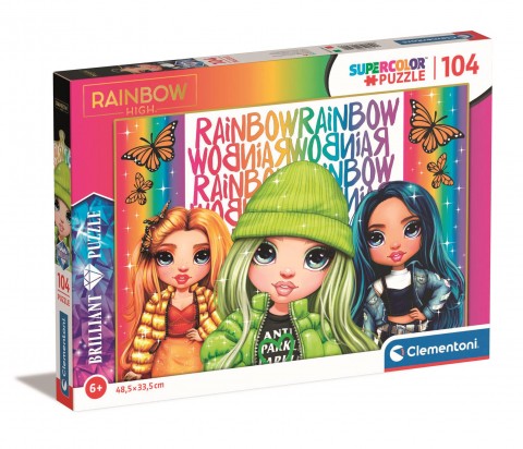Clementoni gyerek puzzle 104 darabos - Rainbow HighIVET.HU - A te online butikod.