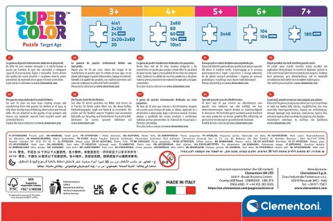 Clementoni gyerek puzzle 104 darabos - MogyorókIVET.HU - A te online butikod.