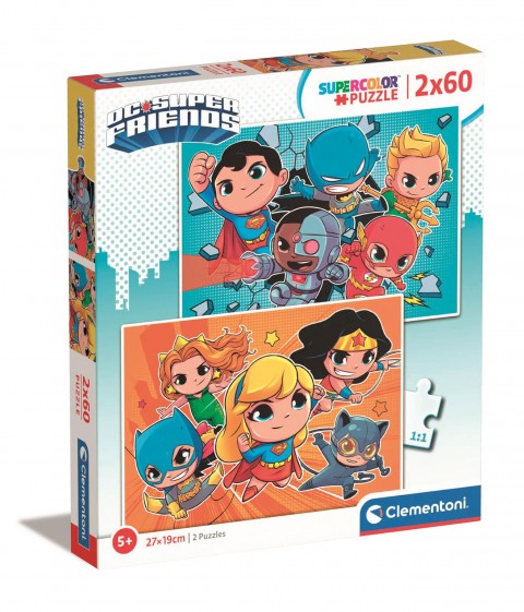 Clementoni gyerek puzzle 2 x 60 darabos - Szuper barátokIVET.HU - A te online butikod.