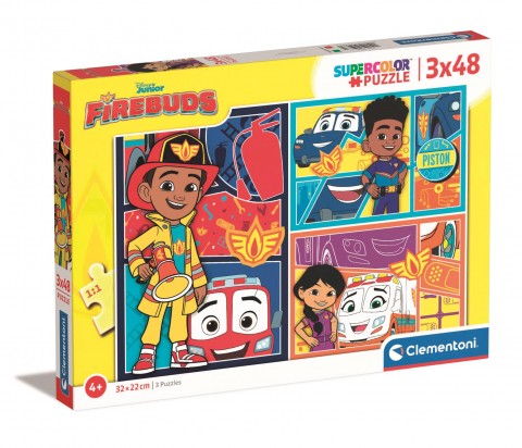 Clementoni gyerek puzzle 3 x 48 darabos - TűzoltókIVET.HU - A te online butikod.