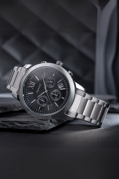 Giewont Chronograf GW6480-1 férfi karóra, Szín: ezüst, IVET.HU - A te online butikod.