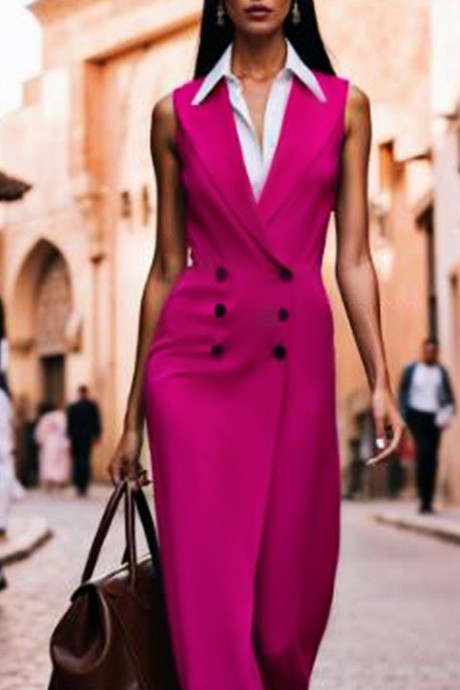 XEOMERA FUCHSIA blézer ruha, Szín: fukszia, IVET.HU - A te online butikod.
