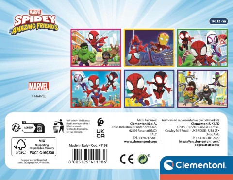 Clementoni gyerek puzzle 12 darabos - Pókember és elképesztő barátaiIVET.HU - A te online butikod.