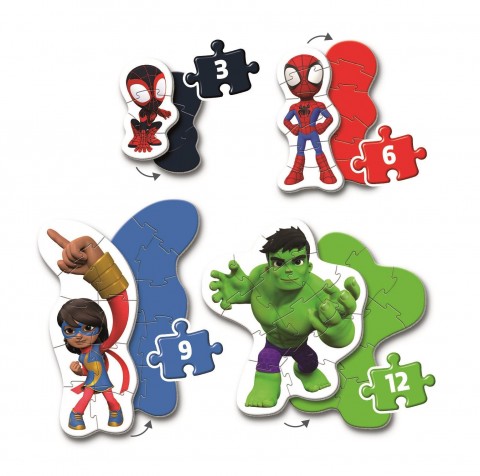 Bébi puzzle Clementoni 4 az 1-ben - Spidey és csodálatos barátaiIVET.HU - A te online butikod.