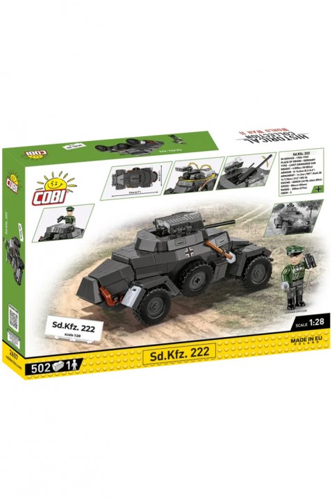Cobi autó Sd.Kfz. 222 – 502. alkatrész, tervezőIVET.HU - A te online butikod.