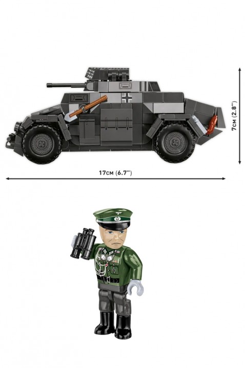 Cobi autó Sd.Kfz. 222 – 502. alkatrész, tervezőIVET.HU - A te online butikod.