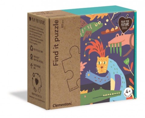 Clementoni Find it gyerek puzzle 60 maxi darabbal és 33 kártyával - NyárIVET.HU - A te online butikod.