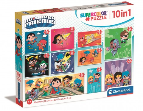 Clementoni 10 az 1-ben gyerek puzzle - Szuper barátokIVET.HU - A te online butikod.