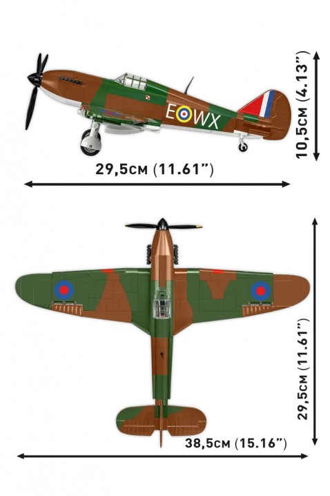 Cobi repülőgép konstruktor Hawker Hurricane - alkatrészek 375IVET.HU - A te online butikod.