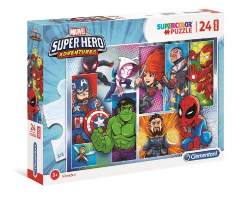 Clementoni gyerek puzzle 24 maxi darabbal - Marvel szuperhősökIVET.HU - A te online butikod.