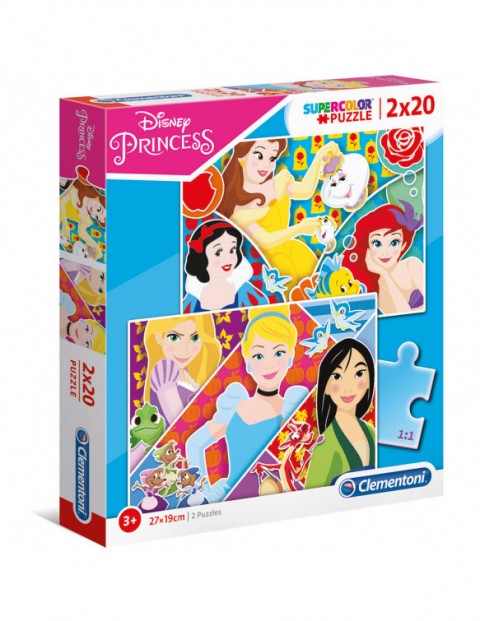 Clementoni gyerek puzzle 2 x 20 darab - HercegnőkIVET.HU - A te online butikod.