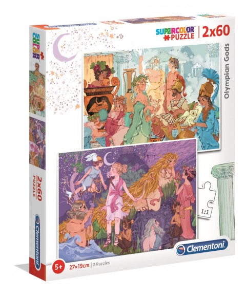 Clementoni gyerek puzzle 2 x 60 darabos - Olimposz isteneiIVET.HU - A te online butikod.