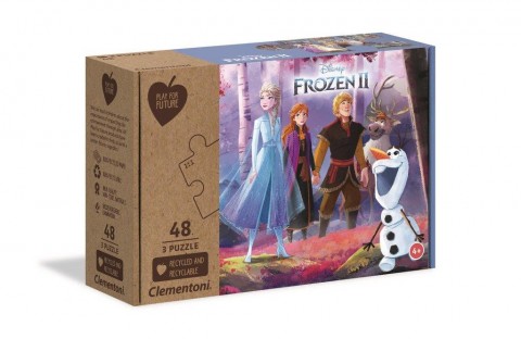 Clementoni gyerek puzzle 3 x 48 darabos - Jégvarázs 2IVET.HU - A te online butikod.