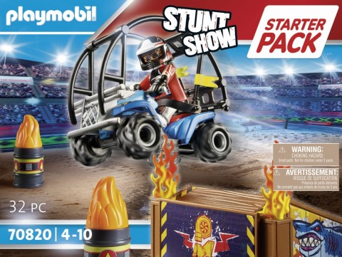 Stunt Show 70820 Kaszkadőr készlet - Kezdőcsomag - ATV és égő rámpaIVET.HU - A te online butikod.