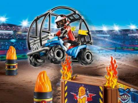 Stunt Show 70820 Kaszkadőr készlet - Kezdőcsomag - ATV és égő rámpaIVET.HU - A te online butikod.