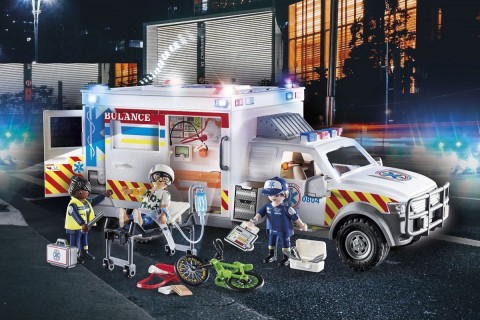 City Action 70936 Mentőautó figurakészlet: US AmbulanceIVET.HU - A te online butikod.