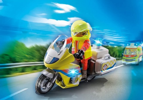City Life 71205 Mentőmotor világítással figurakészletIVET.HU - A te online butikod.